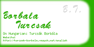 borbala turcsak business card